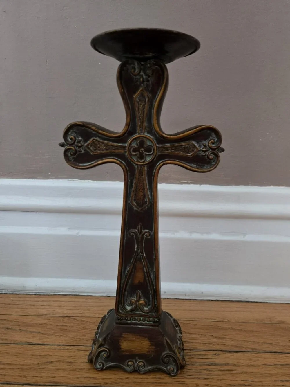 Cross Candle Holder